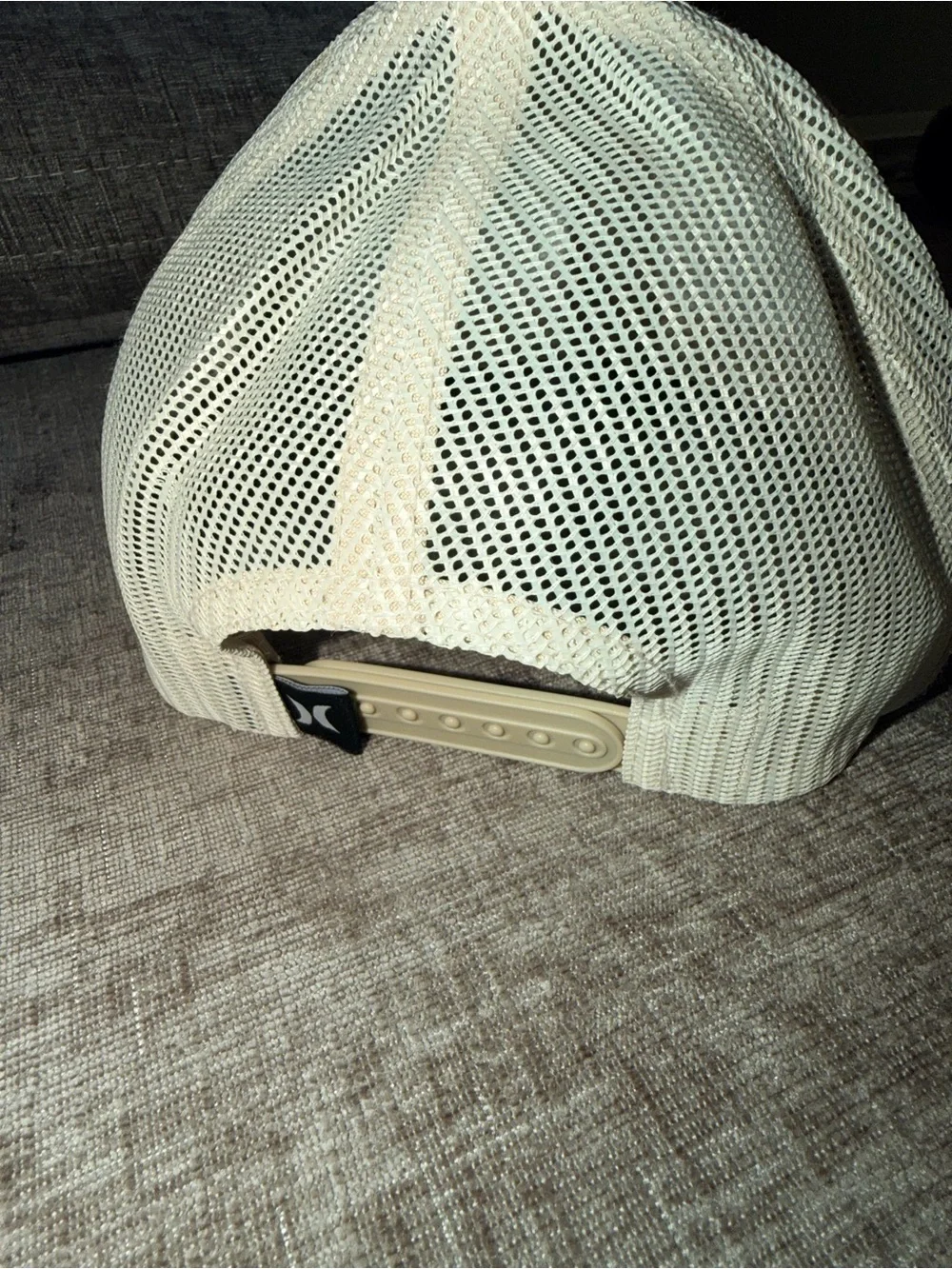 Hurley Cream Mesh Snapback Hat with